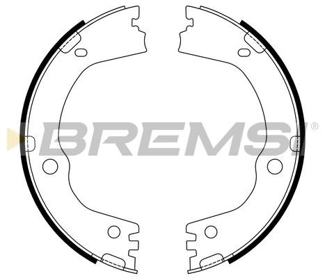 Bremsi GF1107 Parking brake shoes GF1107