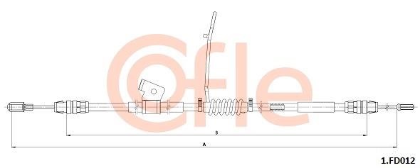 Cofle 92.1.FD012 Cable Pull, parking brake 921FD012