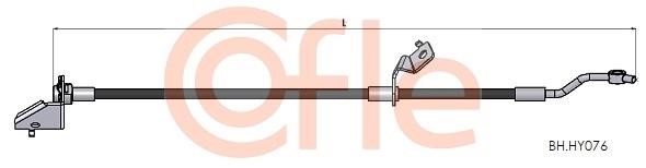 Cofle 92.BH.HY076 Brake Hose 92BHHY076