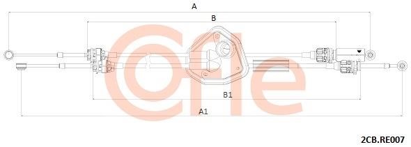 Clutch cable Renault Scenic: 922CBRE007 Cofle Cable Pull, manual transmission