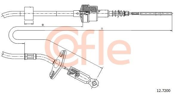 Cofle 92.12.7200 Cable Pull, clutch control 92127200