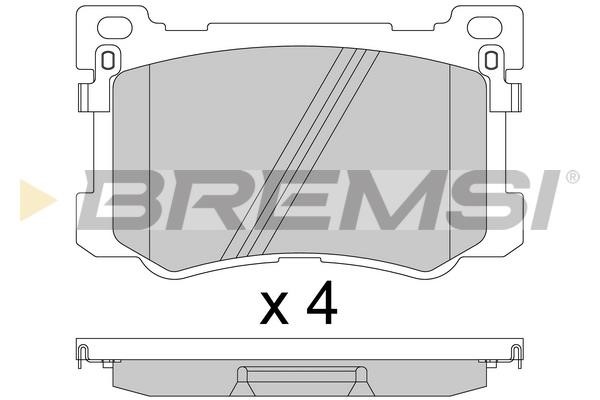 Bremsi BP3813 Brake Pad Set, disc brake BP3813