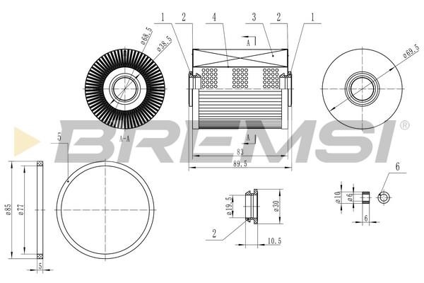 Bremsi FE0770 Fuel filter FE0770