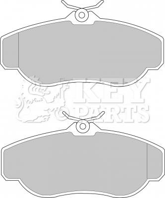 Key parts KBP1429 Brake Pad Set, disc brake KBP1429