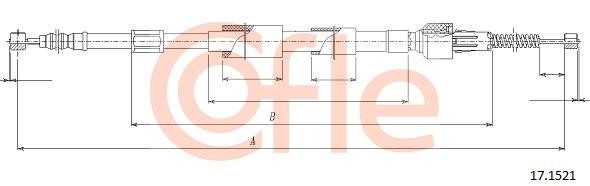 Cofle 92.17.1521 Cable Pull, parking brake 92171521