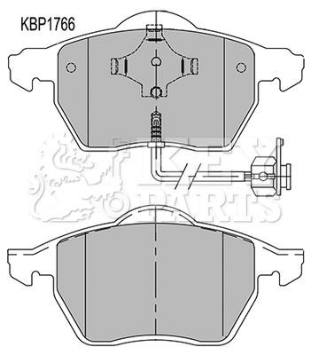 Key parts KBP1766 Brake Pad Set, disc brake KBP1766