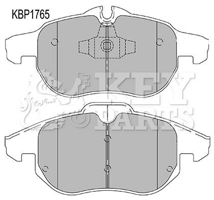 Key parts KBP1765 Brake Pad Set, disc brake KBP1765