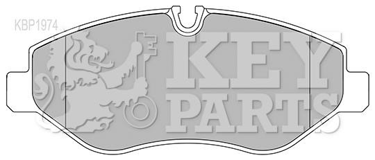 Key parts KBP1974 Brake Pad Set, disc brake KBP1974