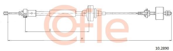 Cofle 92.10.2890 Cable Pull, clutch control 92102890