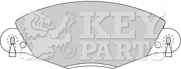 Key parts KBP1723 Brake Pad Set, disc brake KBP1723