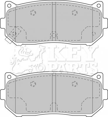 Key parts KBP1793 Brake Pad Set, disc brake KBP1793