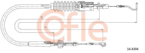 Cofle 92.14.4304 Accelerator cable 92144304