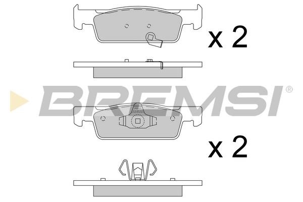 Bremsi BP3798 Brake Pad Set, disc brake BP3798