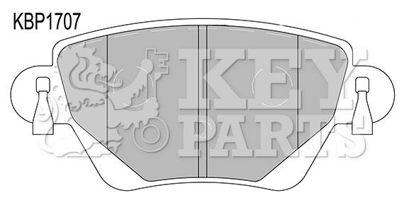 Key parts KBP1707 Brake Pad Set, disc brake KBP1707