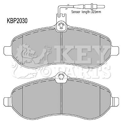 Key parts KBP2030 Brake Pad Set, disc brake KBP2030
