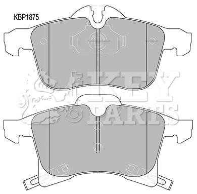 Key parts KBP1875 Brake Pad Set, disc brake KBP1875