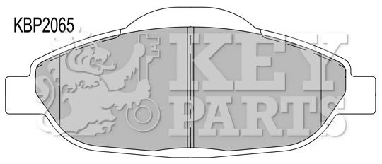 Key parts KBP2065 Brake Pad Set, disc brake KBP2065