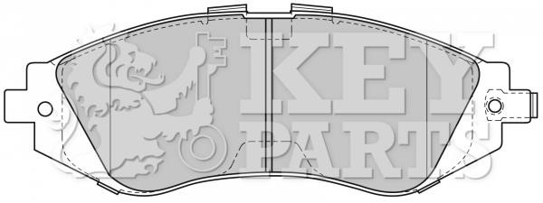 Key parts KBP1881 Brake Pad Set, disc brake KBP1881