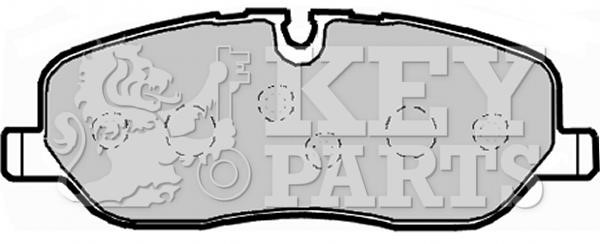 Key parts KBP1929 Brake Pad Set, disc brake KBP1929