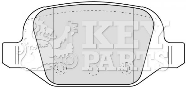 Key parts KBP1775 Brake Pad Set, disc brake KBP1775