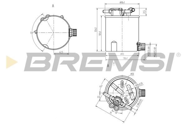 Bremsi FE0783 Fuel filter FE0783