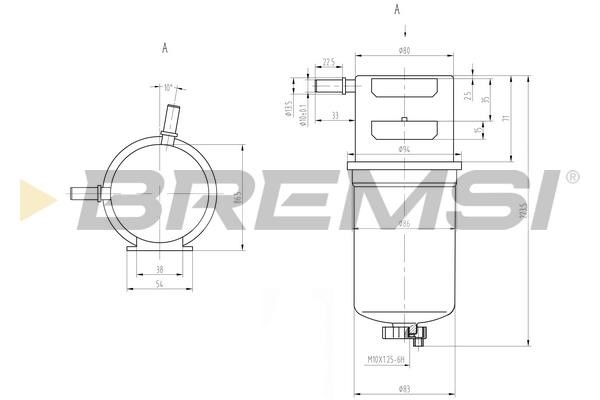 Bremsi FE0790 Fuel filter FE0790