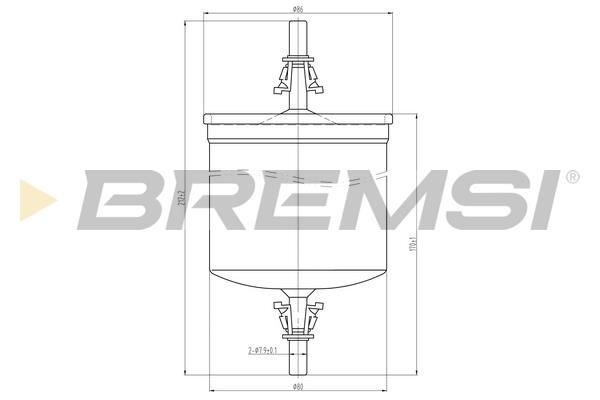 Bremsi FE1891 Fuel filter FE1891