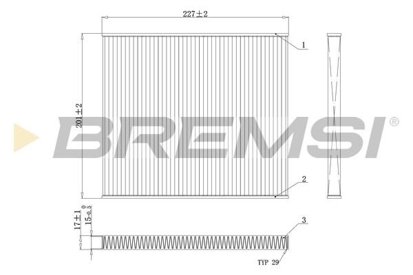 Bremsi FC0447A Filter, interior air FC0447A