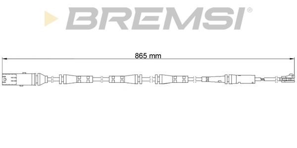 Bremsi WI0982 Warning contact, brake pad wear WI0982