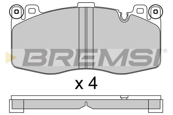 Bremsi BP3801 Brake Pad Set, disc brake BP3801