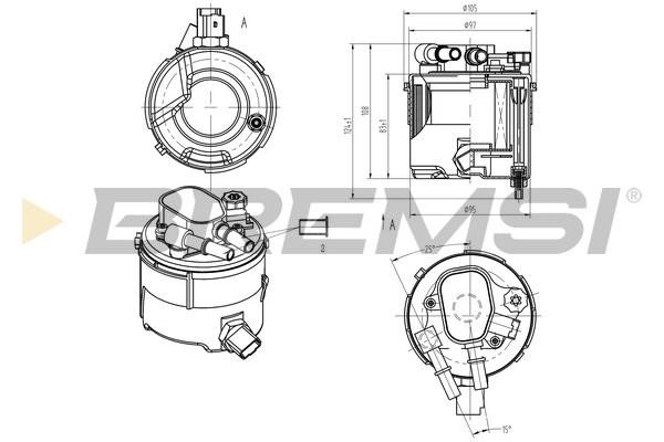 Bremsi FE0058 Fuel filter FE0058