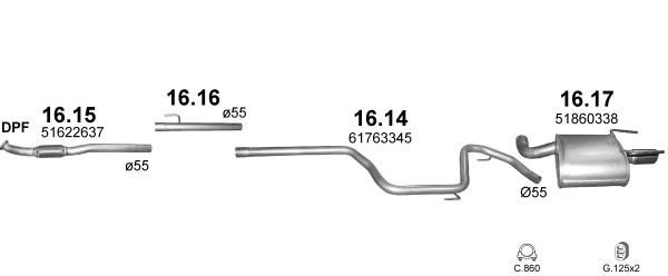POLMO06083 Polmostrow Exhaust system