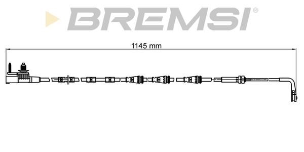 Bremsi WI0977 Warning contact, brake pad wear WI0977