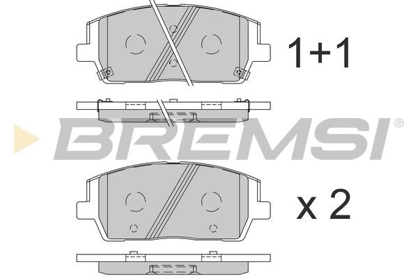 Bremsi BP3860 Brake Pad Set, disc brake BP3860
