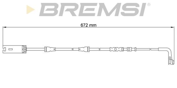 Bremsi WI0717 Warning contact, brake pad wear WI0717