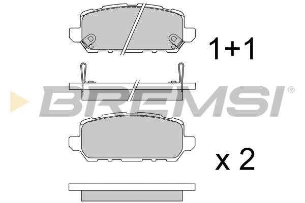 Bremsi BP3745 Rear disc brake pads, set BP3745