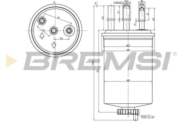 Bremsi FE0828 Fuel filter FE0828