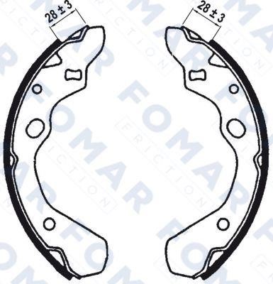Fomar friction FO 0567 Brake shoe set FO0567