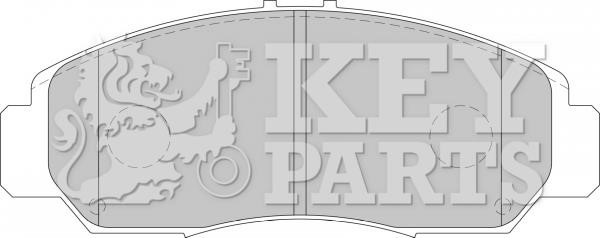Key parts KBP1741 Brake Pad Set, disc brake KBP1741