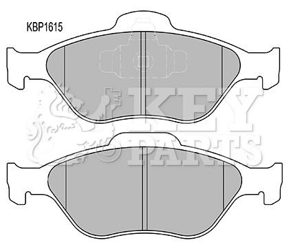 Key parts KBP1615 Brake Pad Set, disc brake KBP1615