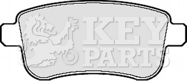 Key parts KBP2124 Brake Pad Set, disc brake KBP2124
