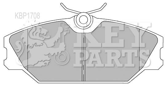 Key parts KBP1708 Brake Pad Set, disc brake KBP1708