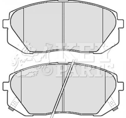 Key parts KBP2081 Brake Pad Set, disc brake KBP2081