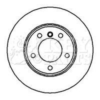 Key parts KBD4952 Front brake disc ventilated KBD4952