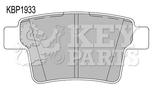 Key parts KBP1933 Brake Pad Set, disc brake KBP1933