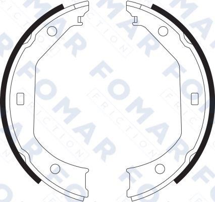 Fomar friction FO 9065 Parking brake shoes FO9065