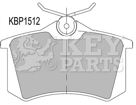 Key parts KBP1512 Brake Pad Set, disc brake KBP1512