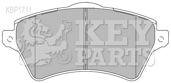 Key parts KBP1711 Brake Pad Set, disc brake KBP1711