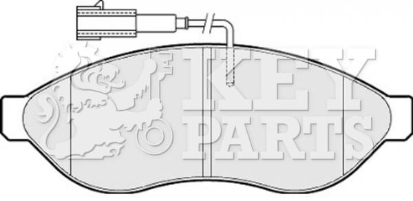 Key parts KBP2001 Brake Pad Set, disc brake KBP2001