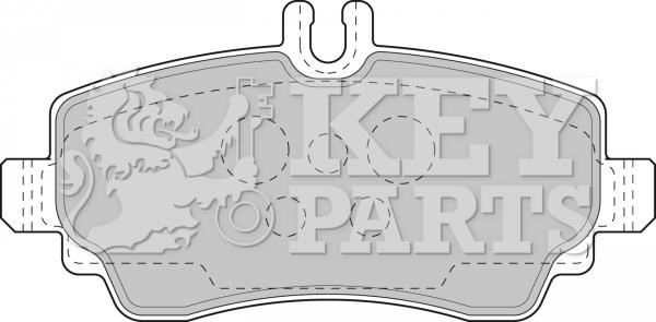 Key parts KBP1752 Brake Pad Set, disc brake KBP1752